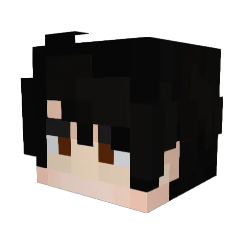 dxvth Minecraft avatar head, 3D render