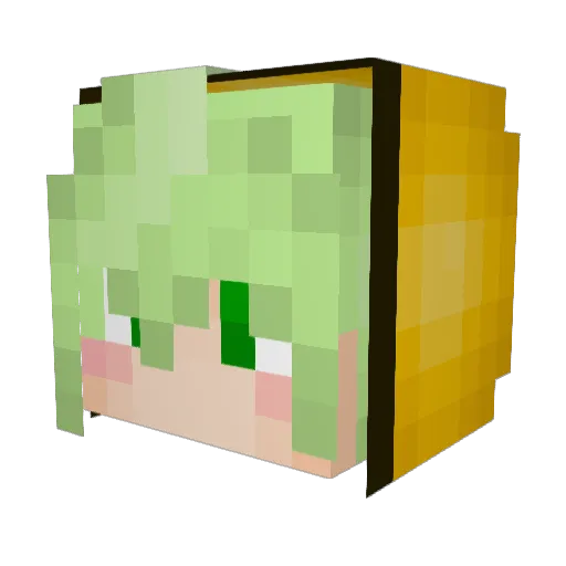 dy0814 Minecraft avatar head, 3D render