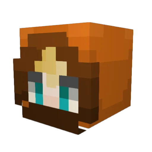 dyamafgc Minecraft avatar head, 3D render