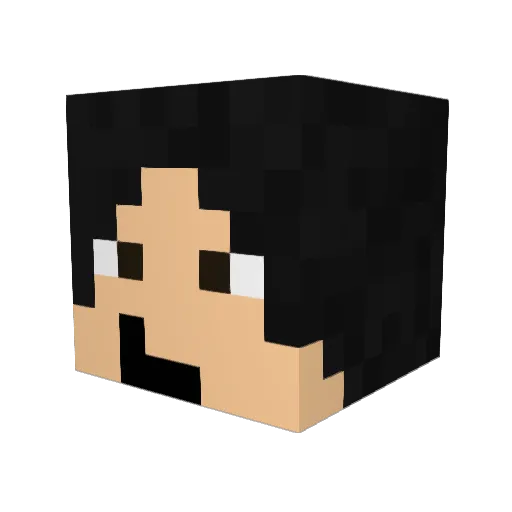 dyatmika Minecraft avatar head, 3D render