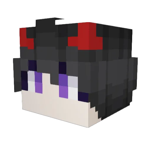 dychucheng Minecraft avatar head, 3D render
