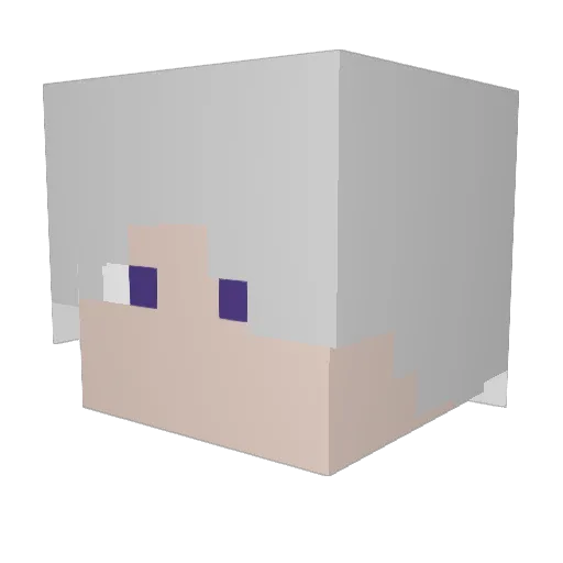 dydx1 Minecraft avatar head, 3D render