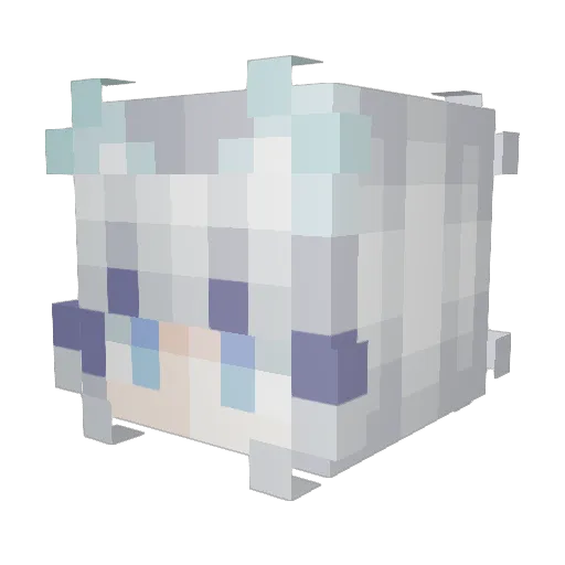 dydyson Minecraft avatar head, 3D render