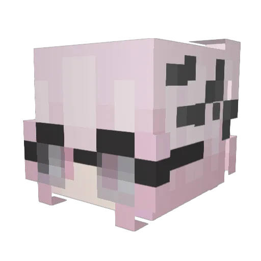 dyeuu_ Minecraft avatar head, 3D render