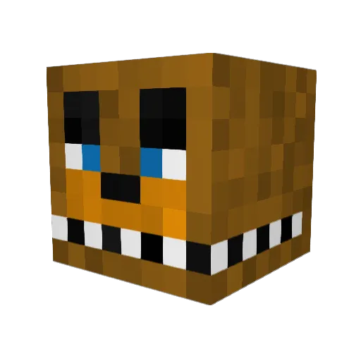dyeyr Minecraft avatar head, 3D render