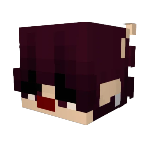 dyfp Minecraft avatar head, 3D render