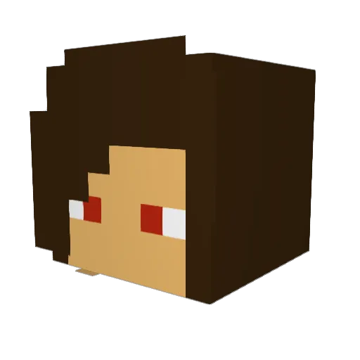 dyfred29 Minecraft avatar head, 3D render