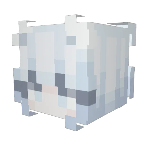 dyingdelia Minecraft avatar head, 3D render