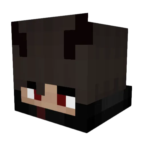 dyingpatient Minecraft avatar head, 3D render