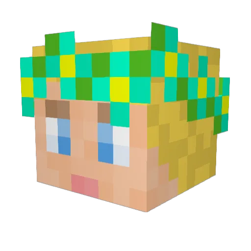 dylanburns Minecraft avatar head, 3D render