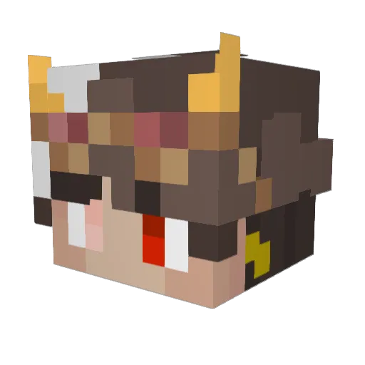 dylanchestnuts9 Minecraft avatar head, 3D render