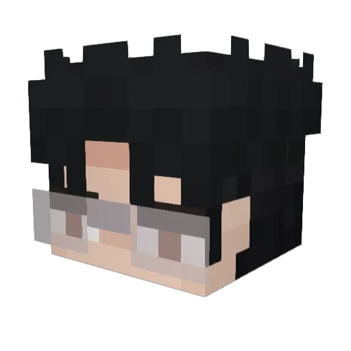 dylangence Minecraft avatar head, 3D render