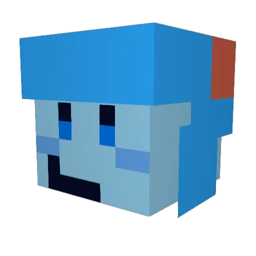 dylanhhd Minecraft avatar head, 3D render