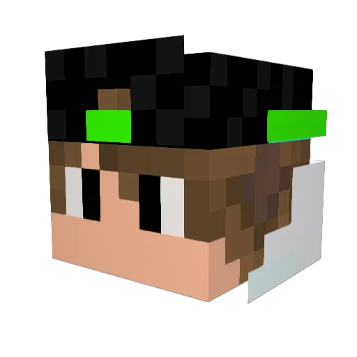 dylanjbc Minecraft avatar head, 3D render
