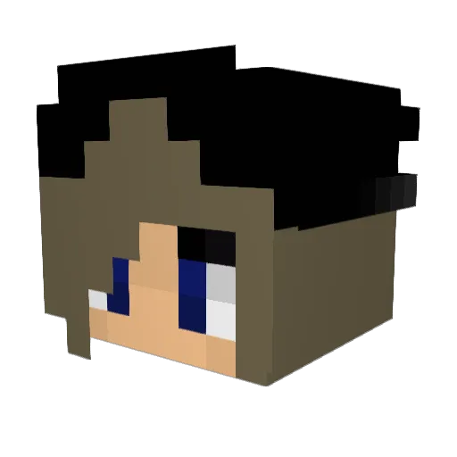 dylanstoker Minecraft avatar head, 3D render