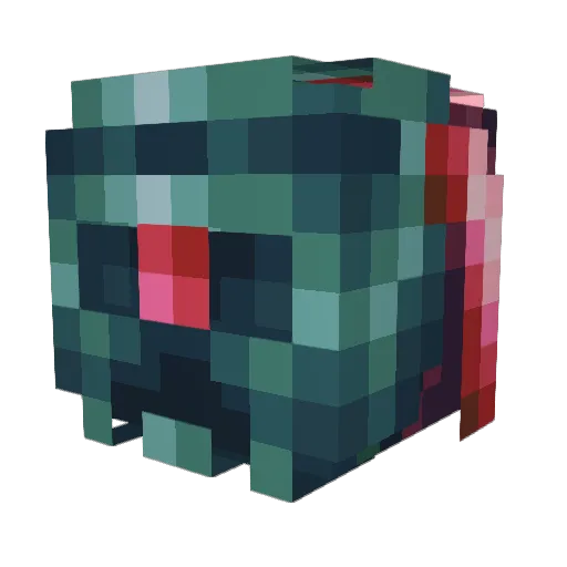 dyllimon Minecraft avatar head, 3D render