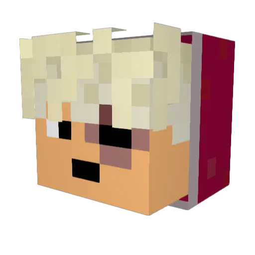 dylo69 Minecraft avatar head, 3D render
