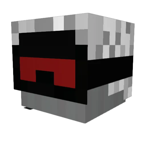 dymons Minecraft avatar head, 3D render