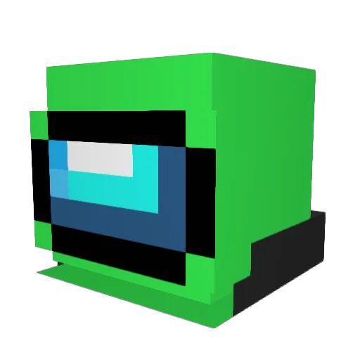 dyms_ Minecraft avatar head, 3D render