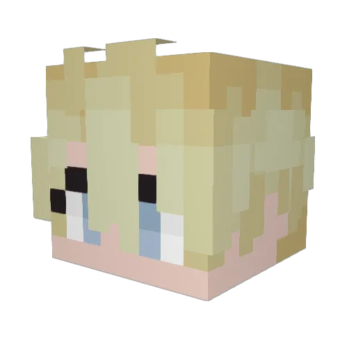 dymzo Minecraft avatar head, 3D render
