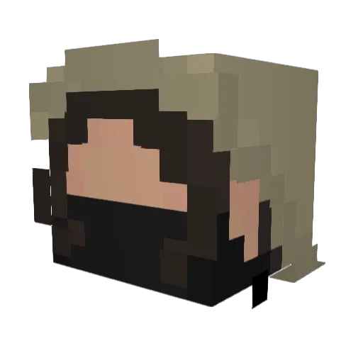 dynamic_daikon Minecraft avatar head, 3D render