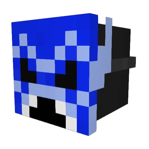 dynaminecraft Minecraft avatar head, 3D render