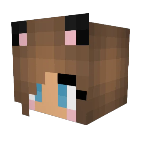 dynamiteangel Minecraft avatar head, 3D render