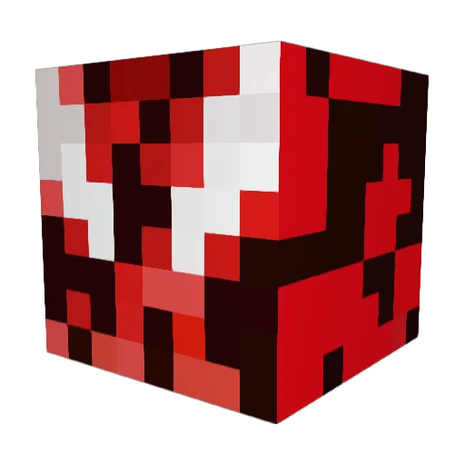 dynamitexo Minecraft avatar head, 3D render