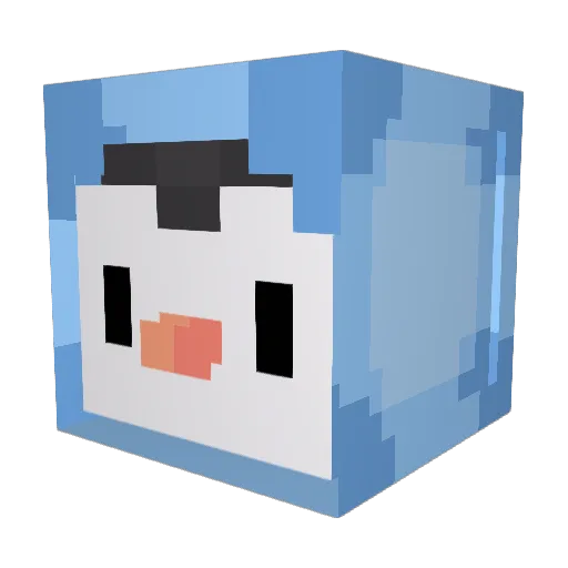 dynamoboy Minecraft avatar head, 3D render