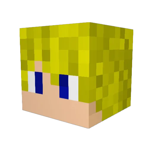 dynamojosh1411 Minecraft avatar head, 3D render