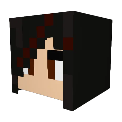 dynice Minecraft avatar head, 3D render