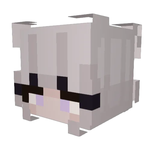 dynonia Minecraft avatar head, 3D render