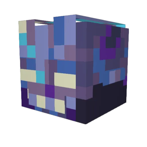 dynzo Minecraft avatar head, 3D render