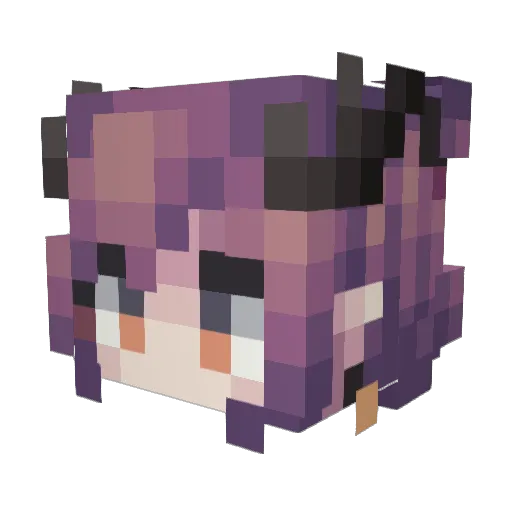 dyob Minecraft avatar head, 3D render