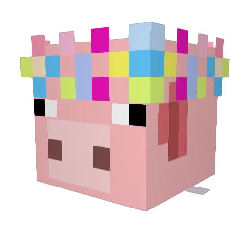 dyoni Minecraft avatar head, 3D render
