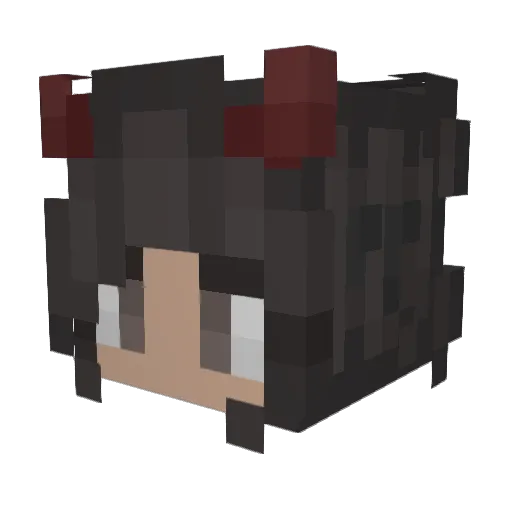 dyrex Minecraft avatar head, 3D render