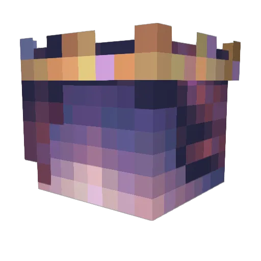 dyrian Minecraft avatar head, 3D render