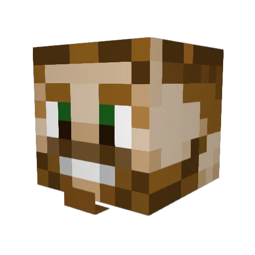 dysantrop Minecraft avatar head, 3D render
