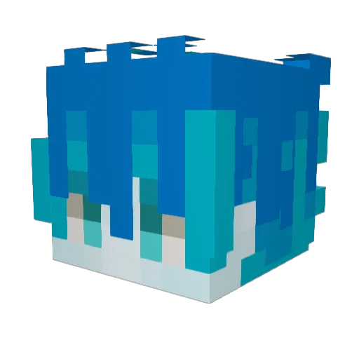dysccp Minecraft avatar head, 3D render