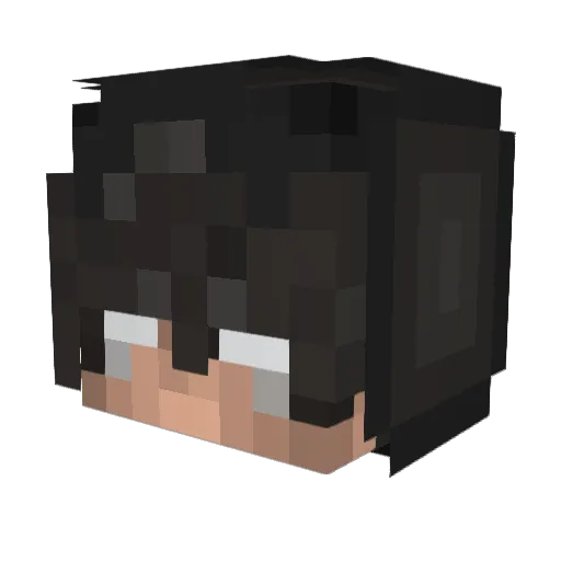 dyslexicboob Minecraft avatar head, 3D render