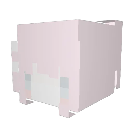 dysmorphia Minecraft avatar head, 3D render