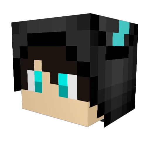 dyson9725 Minecraft avatar head, 3D render