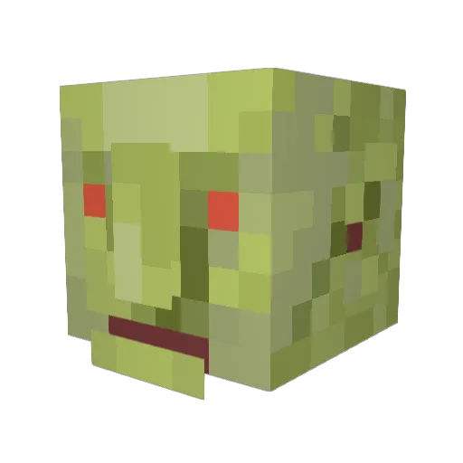 dystopianpast Minecraft avatar head, 3D render