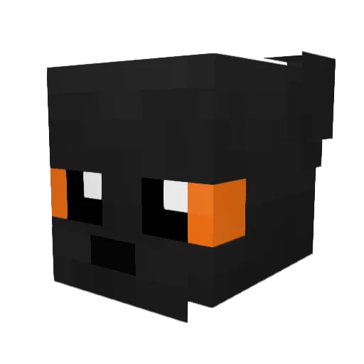 dywanrrr Minecraft avatar head, 3D render