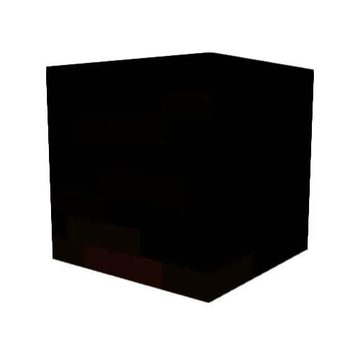 dyyes Minecraft avatar head, 3D render