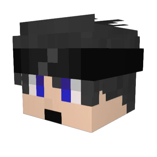 dyzerlenda Minecraft avatar head, 3D render