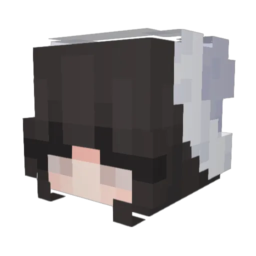 dyzn Minecraft avatar head, 3D render