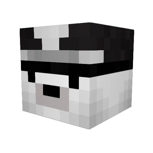 dzbaniuszek Minecraft avatar head, 3D render