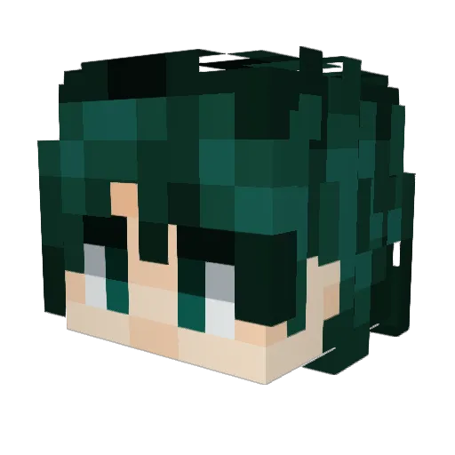 dzbd Minecraft avatar head, 3D render