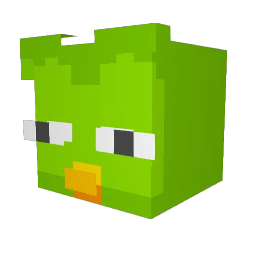 dzejsyy Minecraft avatar head, 3D render